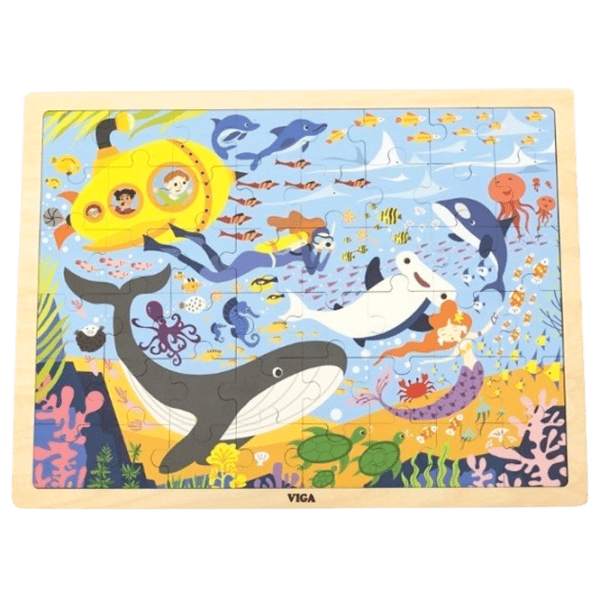 Puzzle VIGA Viața marină 2+/ Numărul de piese: 48 photo 1