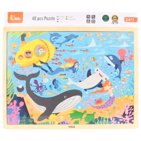 Puzzle VIGA Viața marină 2+/ Numărul de piese: 48 photo 2