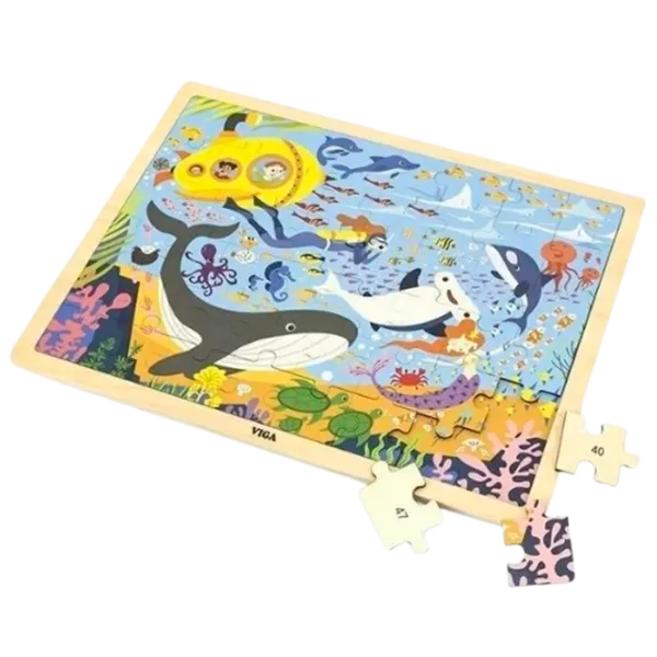 Puzzle VIGA Viața marină 2+/ Numărul de piese: 48 photo 4