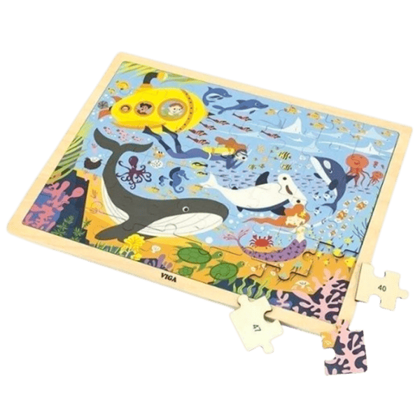 Puzzle VIGA Viața marină 2+/ Numărul de piese: 48 photo 4