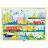 Puzzle VIGA Transport 2+/ Numărul de piese: 48
