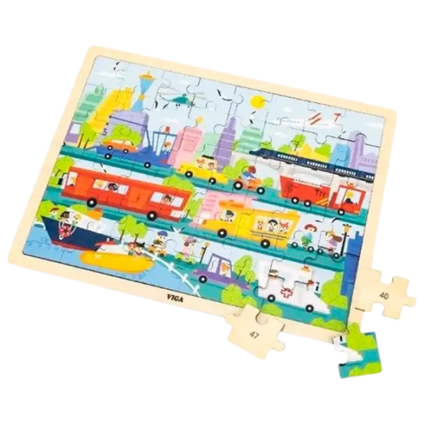 Puzzle VIGA Transport 2+/ Numărul de piese: 48 photo 4