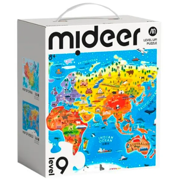 Puzzle Mideer Harta Chinei și Harta Lumii 8+/ Numărul de piese: 698 photo 3