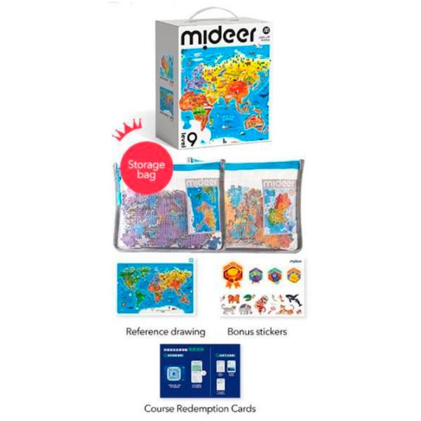 Puzzle Mideer Harta Chinei și Harta Lumii 8+/ Numărul de piese: 698 photo 5