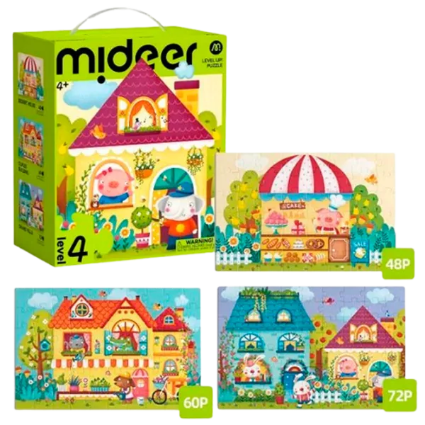 Puzzle Mideer Orășelul de basm 4+/ Numărul de piese: 180 photo 1