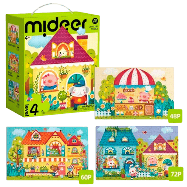 Puzzle Mideer Orășelul de basm 4+/ Numărul de piese: 180 photo 1