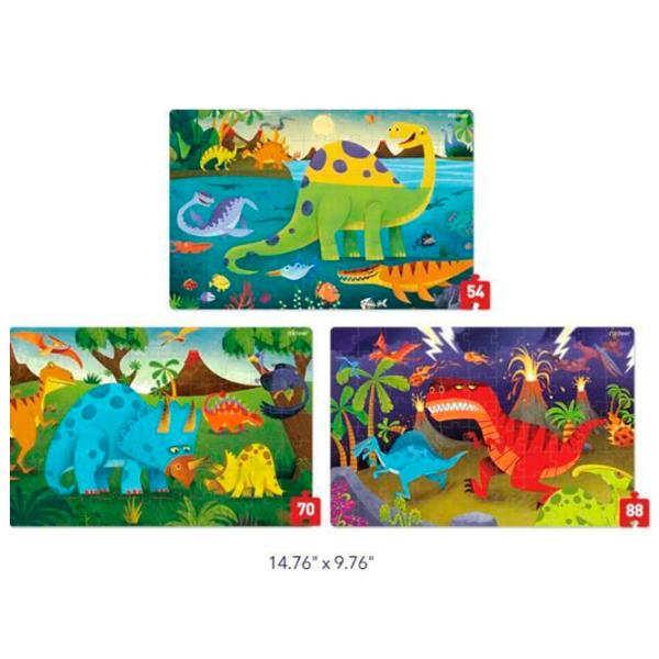 Puzzle Mideer Lumea dinozaurilor 4+/ Numărul de piese: 180 photo 2