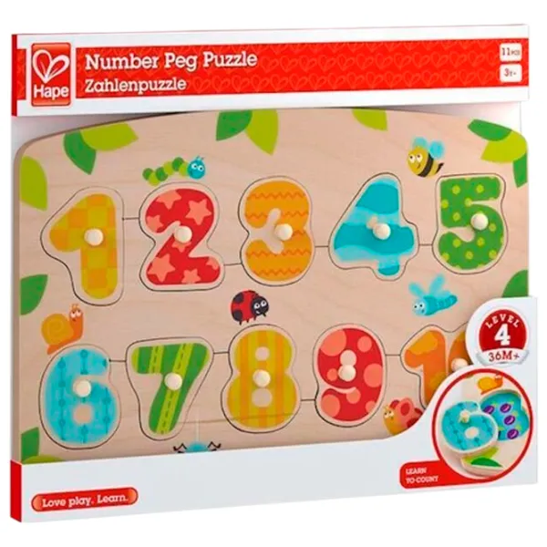 Puzzle Hape Cifre 3+/ Numărul de piese: 11 photo 2