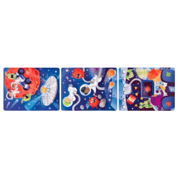 Puzzle Hape Приключение в космосе 4+/ Количество деталей: 104 photo 1