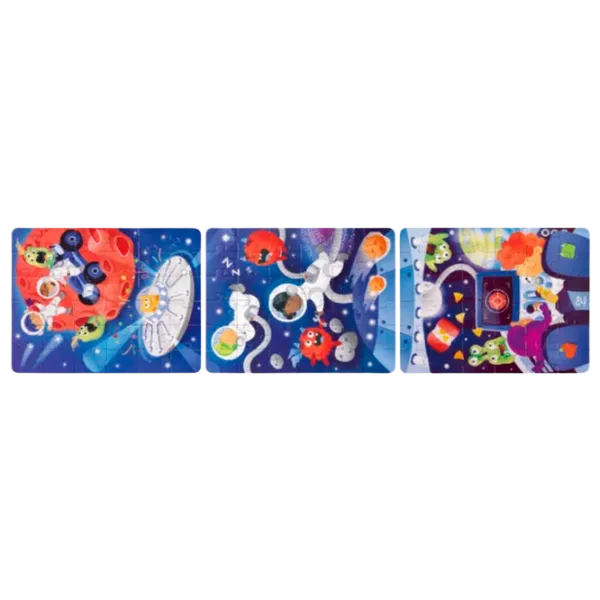 Puzzle Hape Aventura în Spațiu 4+/ Numărul de piese: 104 photo 1