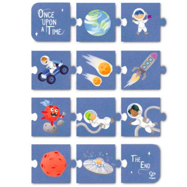 Puzzle Hape Aventura în Spațiu 4+/ Numărul de piese: 104 photo 5