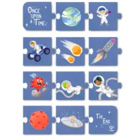 Puzzle Hape Приключение в космосе 4+/ Количество деталей: 104 photo 5