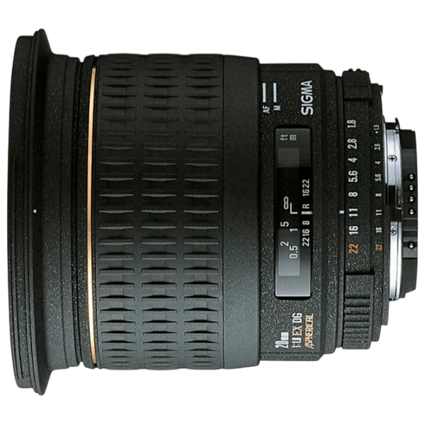 Obiectiv Sigma AF 20mm f/1.8 EX DG ASPHERICAL RF Canon EF Black photo 1