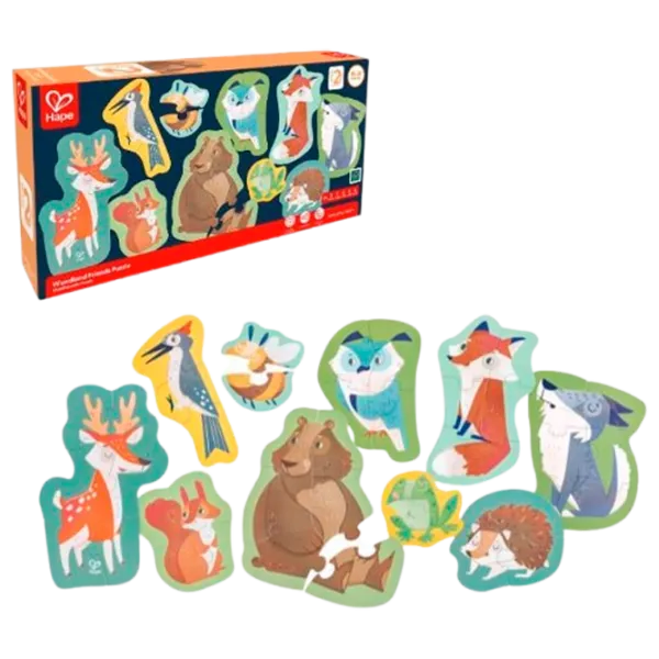 Puzzle Hape Prietenii pădurii 1+/ Numărul de piese: 1000 photo 1