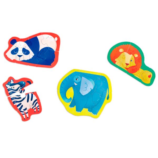 Puzzle Hape Prietenii Junglei 1+/ Numărul de piese: 40 photo 4