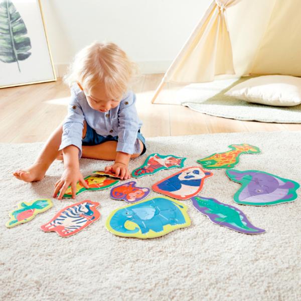 Puzzle Hape Prietenii Junglei 1+/ Numărul de piese: 40 photo 7