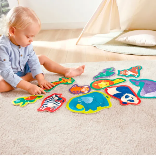 Puzzle Hape Prietenii Junglei 1+/ Numărul de piese: 40 photo 8