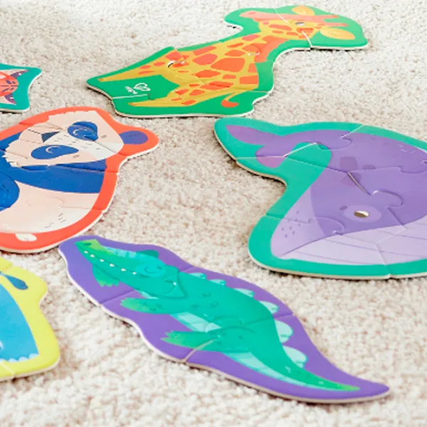 Puzzle Hape Prietenii Junglei 1+/ Numărul de piese: 40 photo 9