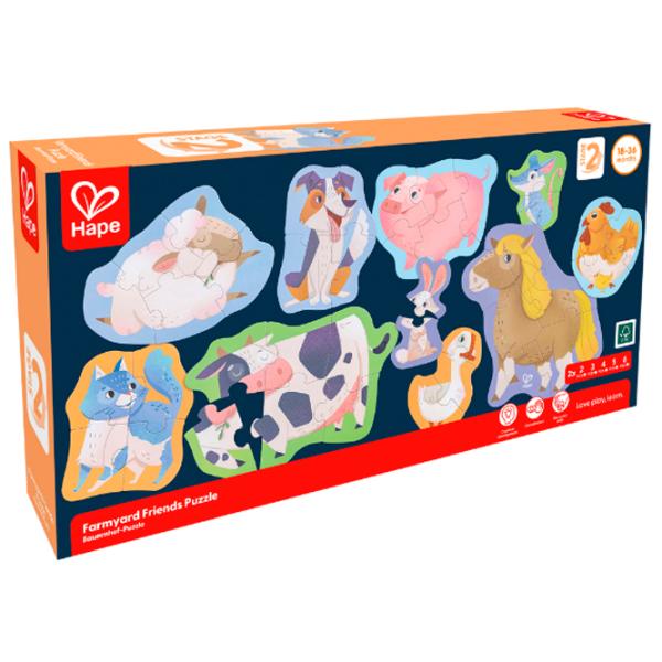 Puzzle Hape Prietenii de la Fermă 1+/ Numărul de piese: 40 photo 3