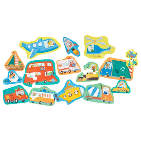 Puzzle Hape Vehicule 1+/ Numărul de piese: 60 photo 2