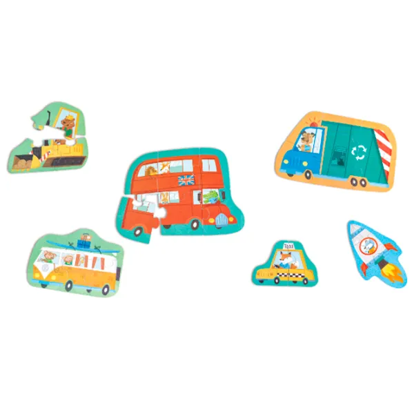 Puzzle Hape Vehicule 1+/ Numărul de piese: 60 photo 4