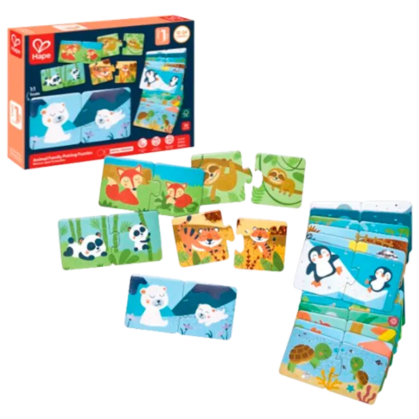 Puzzle Hape Animale și pui 1+/ Numărul de piese: 36 photo 1