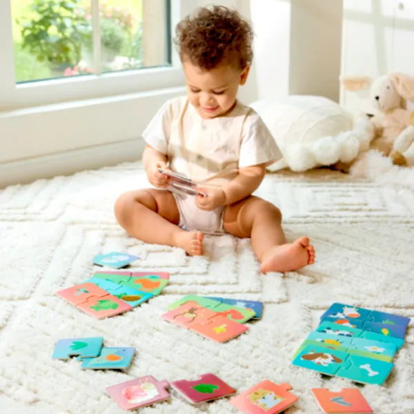 Puzzle Hape Ora gustării animalelor 1+/ Numărul de piese: 36 photo 8