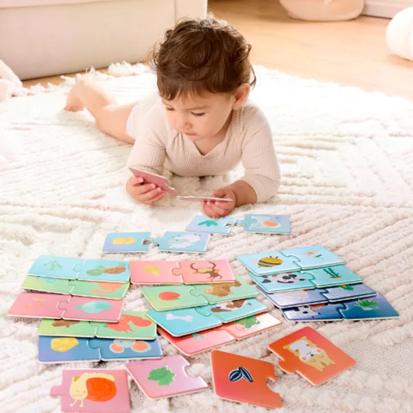 Puzzle Hape Ora gustării animalelor 1+/ Numărul de piese: 36 photo 10