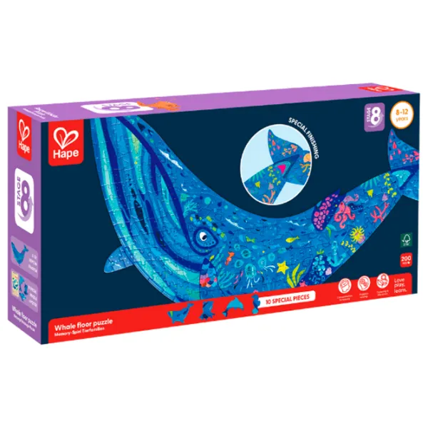 Puzzle Hape Balena cu cocoașă 6+/ Numărul de piese:  photo 3