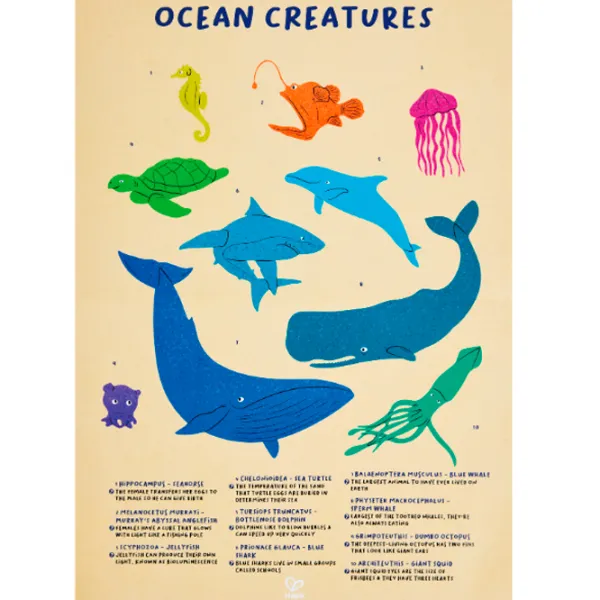 Puzzle Hape Balena cu cocoașă 6+/ Numărul de piese:  photo 6