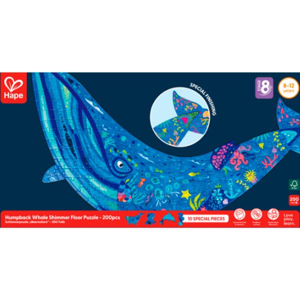 Puzzle Hape Balena cu cocoașă 6+/ Numărul de piese:  photo 7