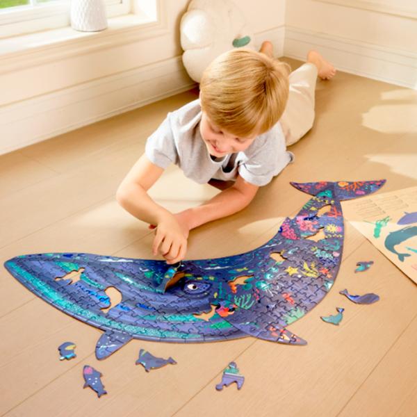 Puzzle Hape Balena cu cocoașă 6+/ Numărul de piese:  photo 8