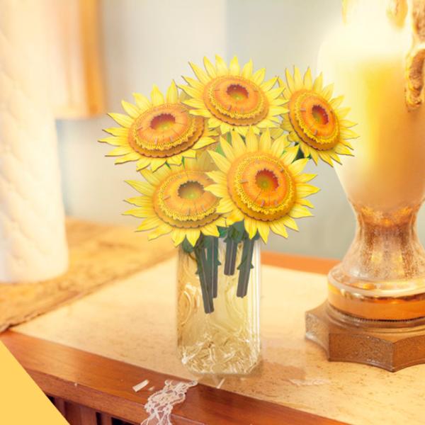 Puzzle 3D CubicFun Floarea soarelui 6+/ Numărul de piese: 180 photo 5