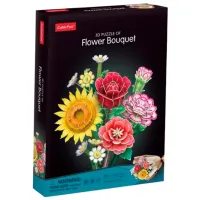 Puzzle 3D CubicFun Buchet de flori 6+/ Numărul de piese: 285 photo 3