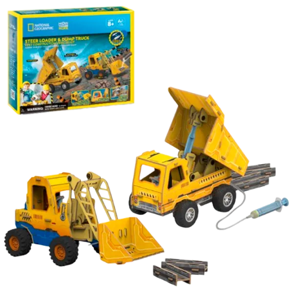 Puzzle 3D CubicFun Mini Încărcător și Camion Basculant 6+/ Numărul de piese:  photo 1