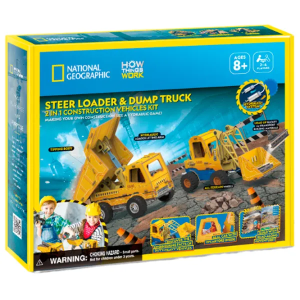 Puzzle 3D CubicFun Mini Încărcător și Camion Basculant 6+/ Numărul de piese:  photo 3