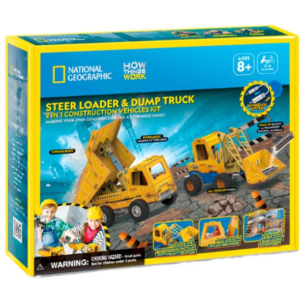 Puzzle 3D CubicFun Mini Încărcător și Camion Basculant 6+/ Numărul de piese:  photo 3