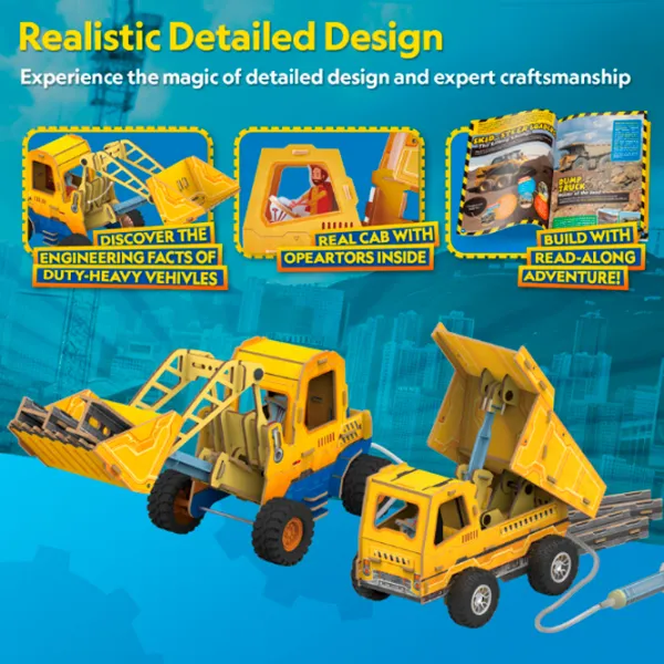 Puzzle 3D CubicFun Mini Încărcător și Camion Basculant 6+/ Numărul de piese:  photo 5