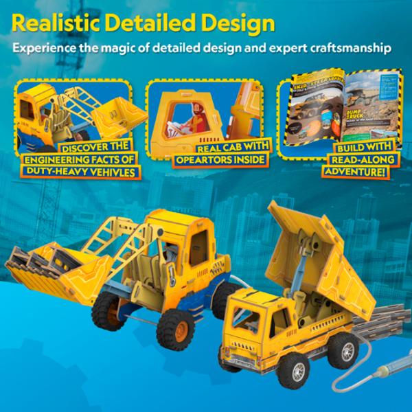 Puzzle 3D CubicFun Mini Încărcător și Camion Basculant 6+/ Numărul de piese:  photo 5