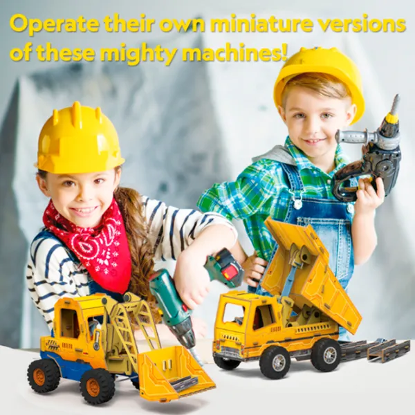 Puzzle 3D CubicFun Mini Încărcător și Camion Basculant 6+/ Numărul de piese:  photo 8