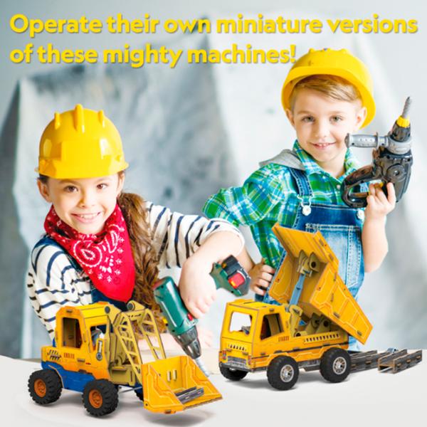 Puzzle 3D CubicFun Mini Încărcător și Camion Basculant 6+/ Numărul de piese:  photo 8