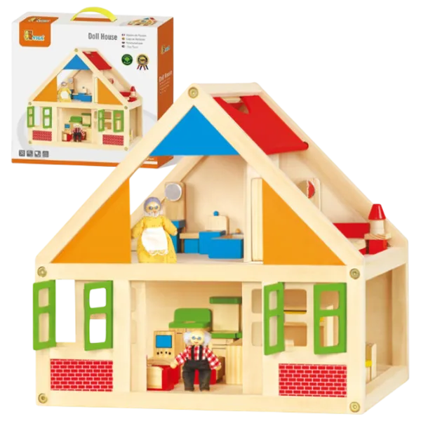 Căsuță pentru păpuși VIGA Doll House 56254 căsuță / 3+ photo 1