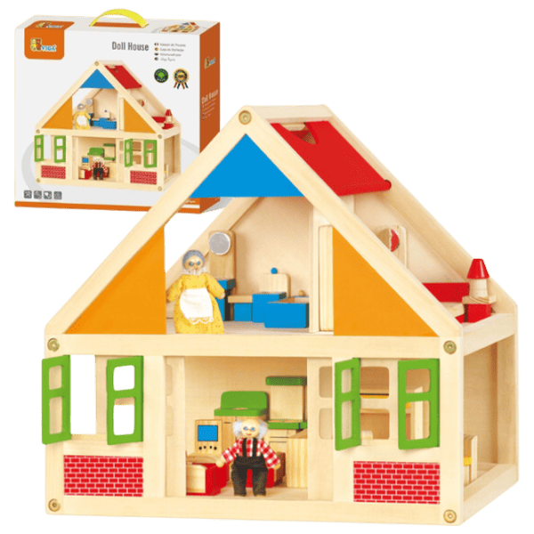 Căsuță pentru păpuși VIGA Doll House 56254 căsuță / 3+ photo 1