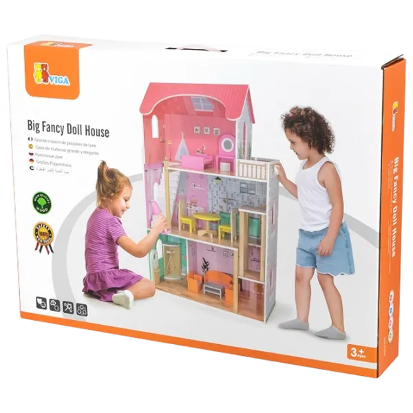 Домик для кукол VIGA Doll House 44570  домик / 3+ photo 2