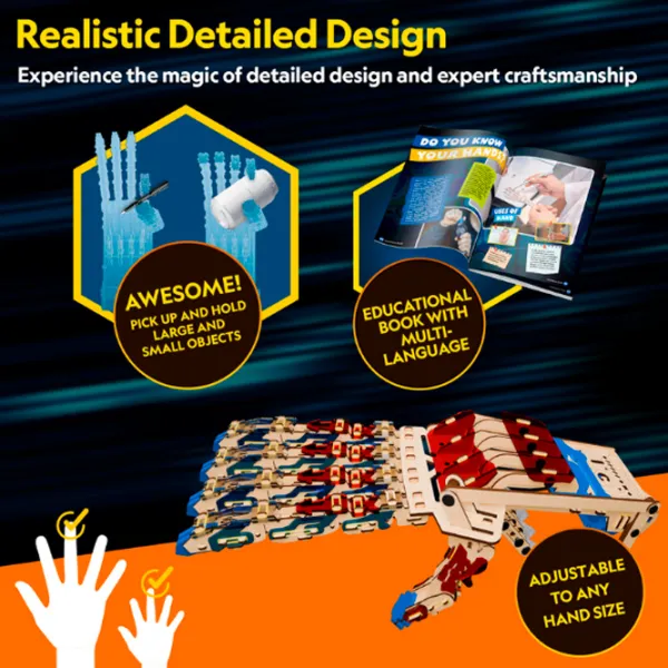 Puzzle 3D CubicFun Mână robotică 6+/ Numărul de piese:  photo 9