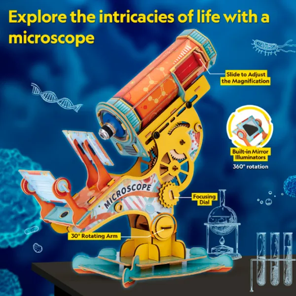 Puzzle 3D CubicFun Microscope 6+/ Numărul de piese:  photo 6