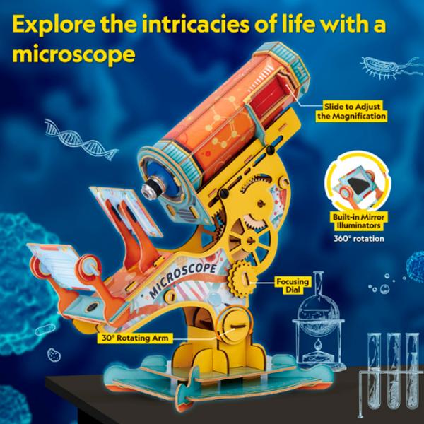 Puzzle 3D CubicFun Microscope 6+/ Numărul de piese:  photo 6