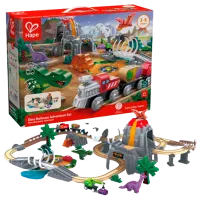 Set de mașini Hape Aventura Căii Ferate cu Dinozauri E3795  / / Multicolor Multicolor