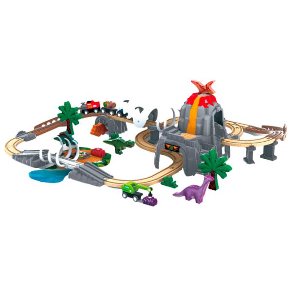 Set de mașini Hape Aventura Căii Ferate cu Dinozauri E3795  / / Multicolor Multicolor photo 2