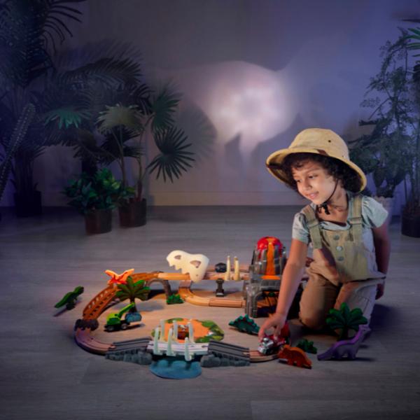 Set de mașini Hape Aventura Căii Ferate cu Dinozauri E3795  / / Multicolor Multicolor photo 10